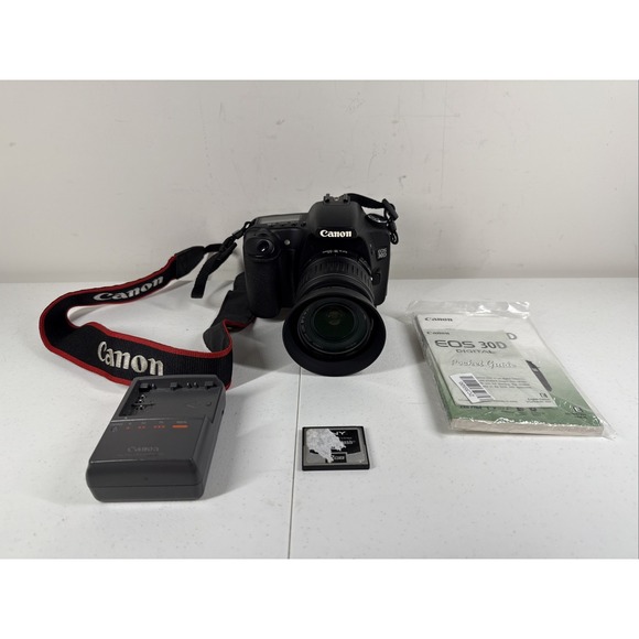 EXCELLENT Canon EOS 30D + EF-S 18-55mm F/3.5-5.6 II 2GB Digital SLR Camera - Picture 1 of 9
